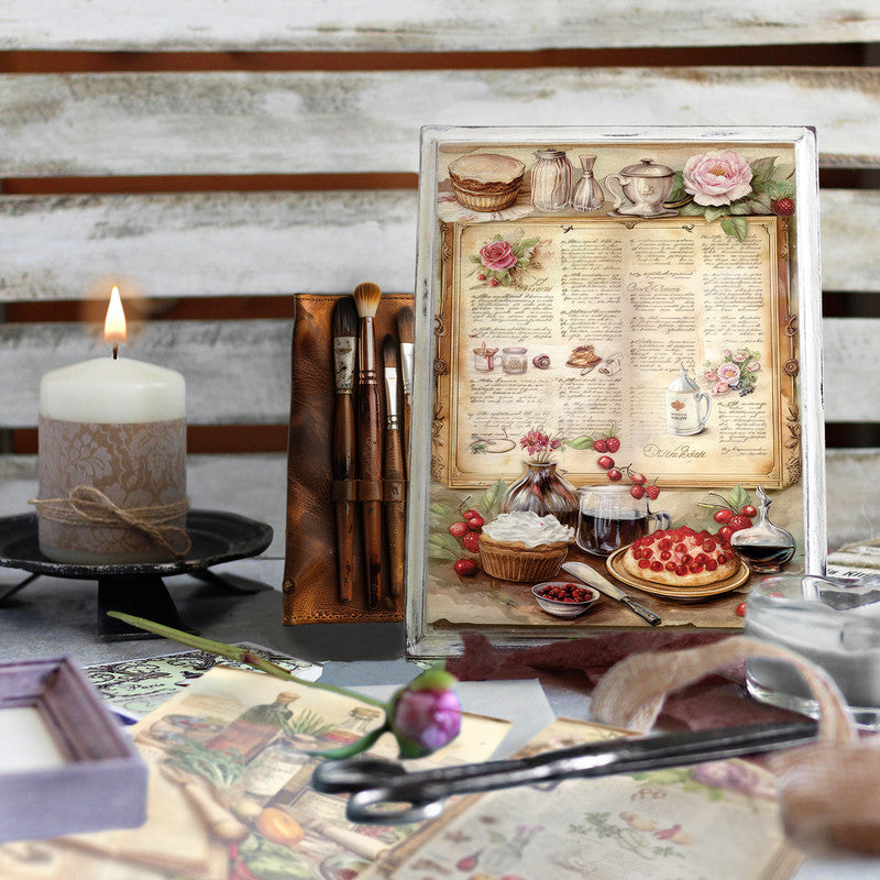 Kitchen Kook Book Decoupage A5 & A4