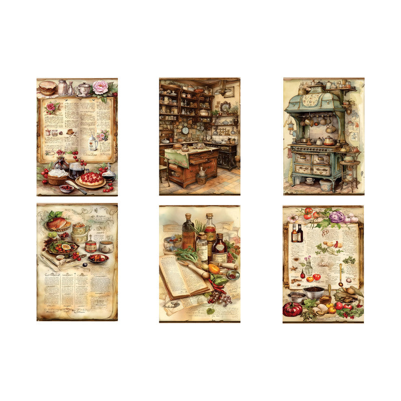 Kitchen Kook Book Decoupage A5 & A4