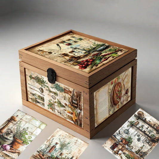 Kitchen Mix Of Spices Decoupage A5 & A4