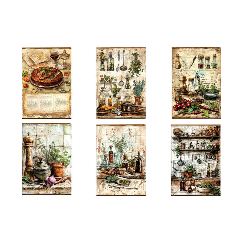 Kitchen Mix Of Spices Decoupage A5 & A4