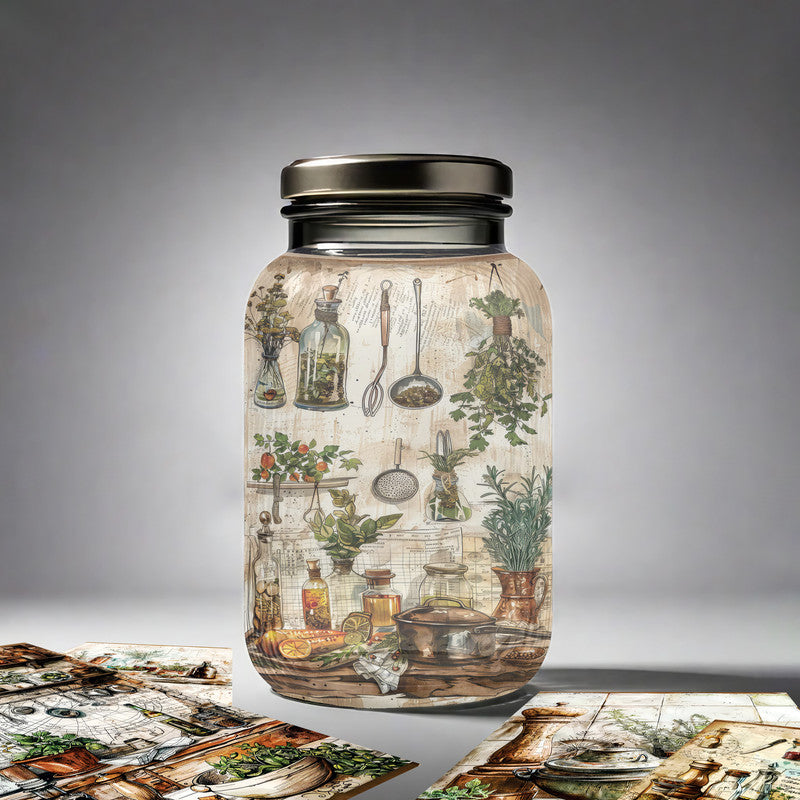Kitchen Mix Of Spices Decoupage A5 & A4