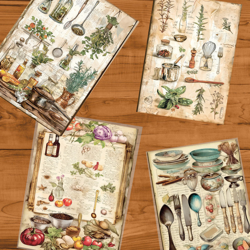 Kitchen Stations Decoupage A3
