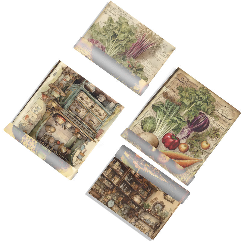 Kitchen Vegetables Decoupage A3