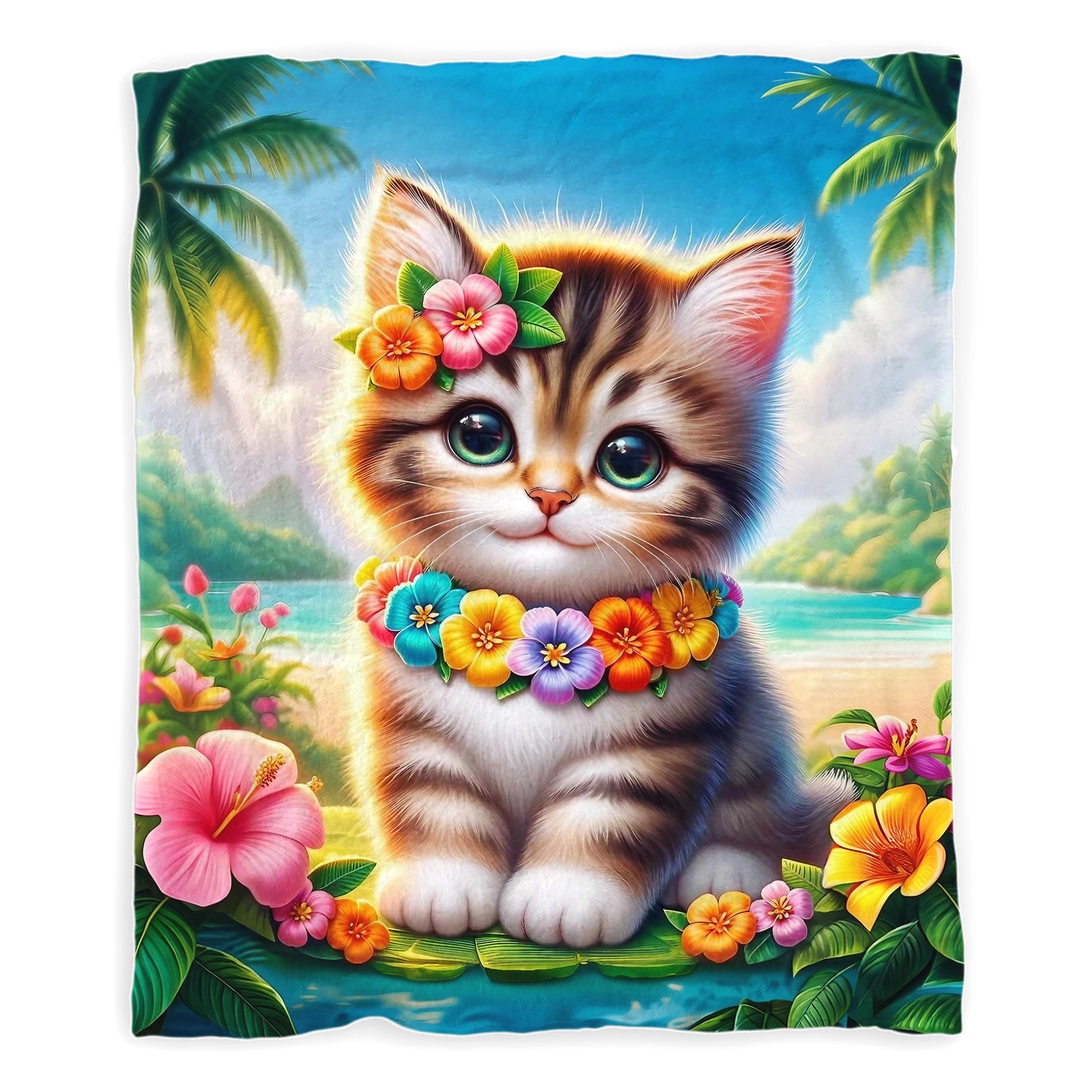 Kitty Cat Toddler Fleece Blanket