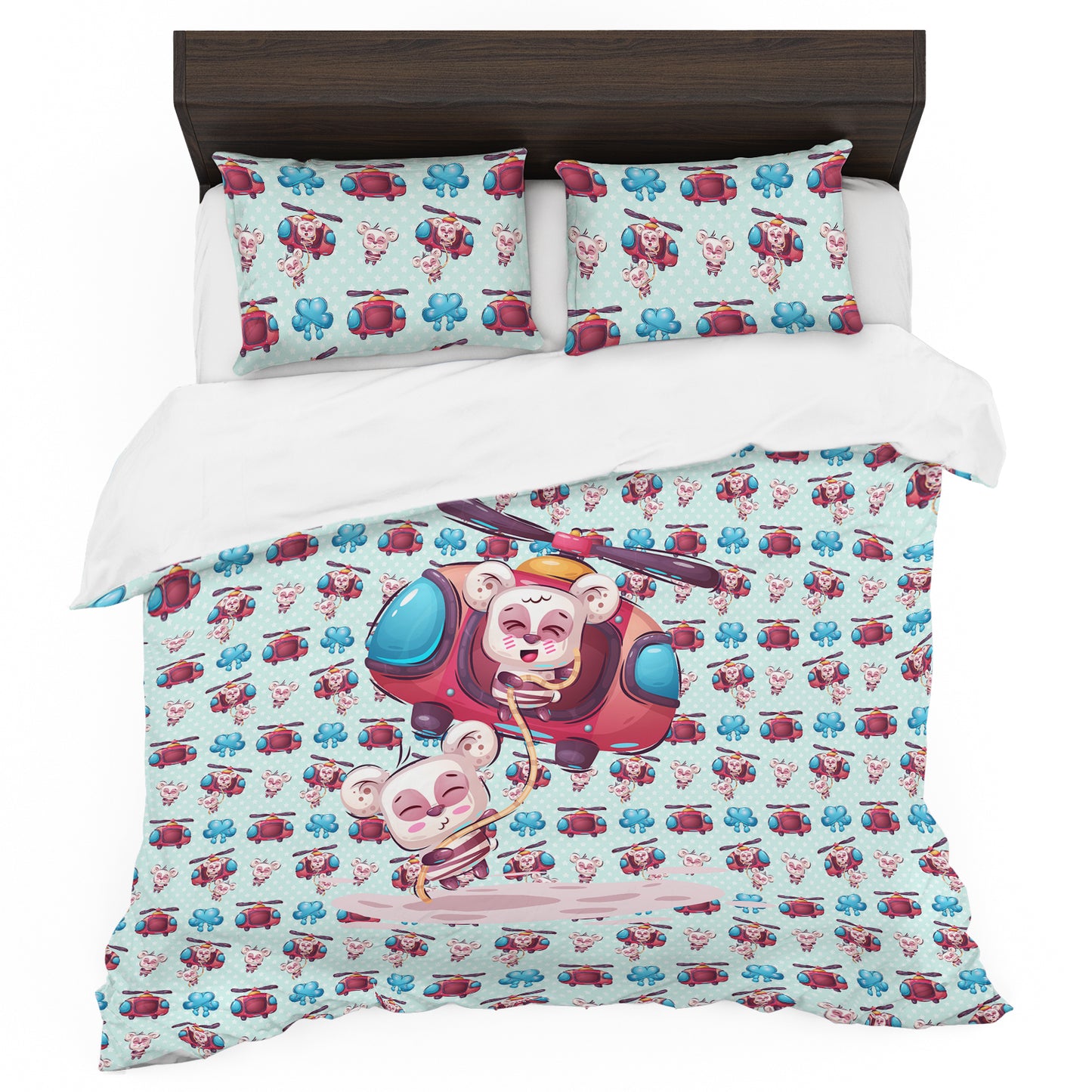Koala-Copter Kids Duvet Cover Set