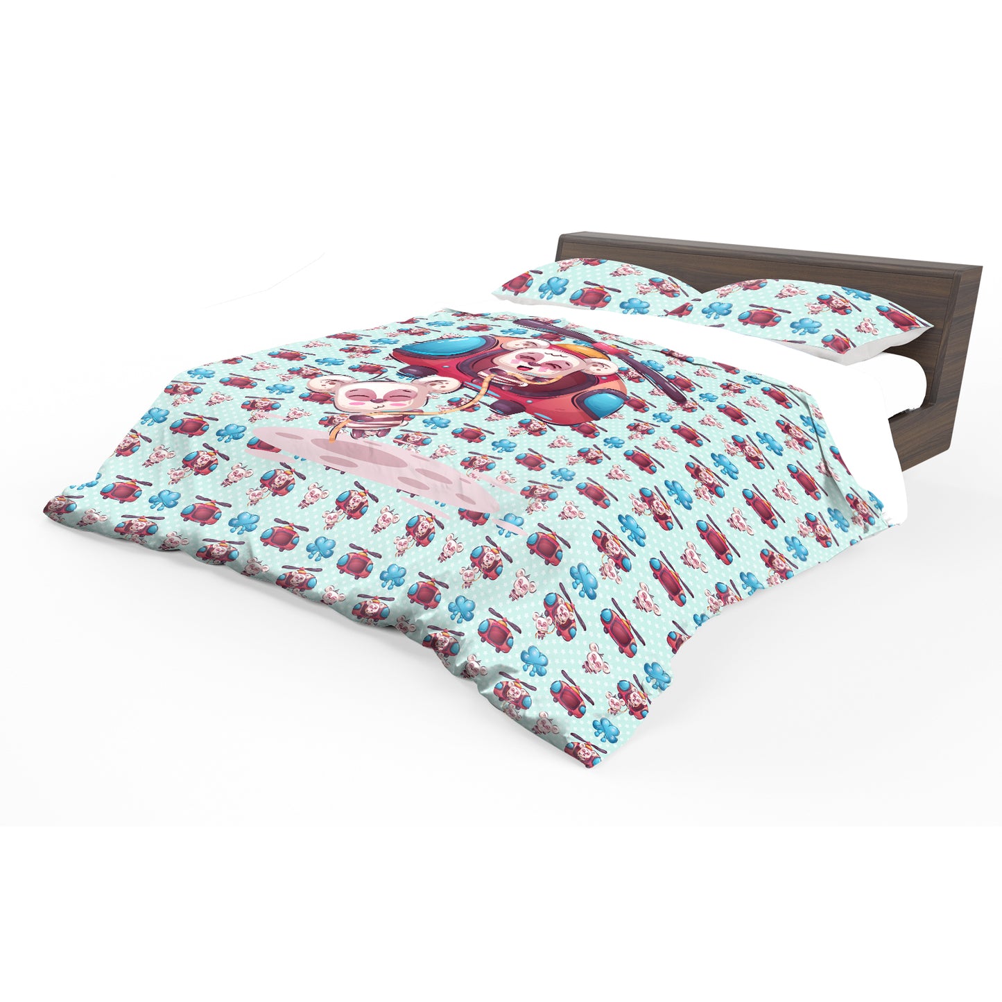 Koala-Copter Kids Duvet Cover Set