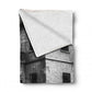 Kolmanskop Ghost Buildings Black and White Light Weight Fleece Blanket By Fanie Heymans