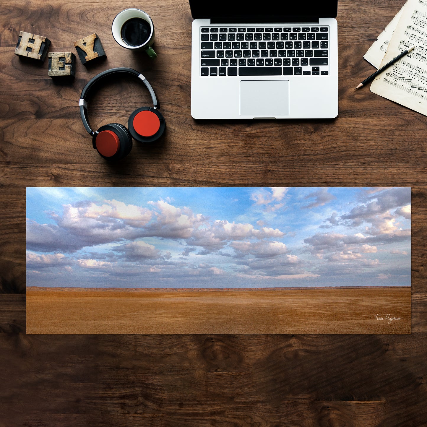 Koppies Kraal Pan Desk Pad by Fanie Heymans