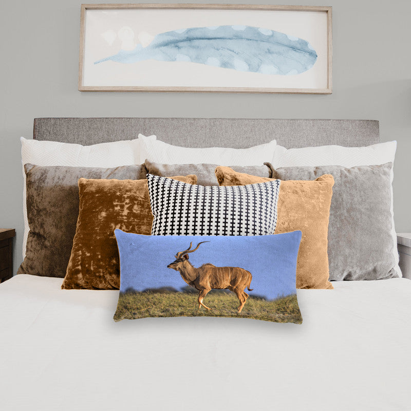 Kudu Bull Kalahari Oblong Luxury Scatter by Fanie Heymans