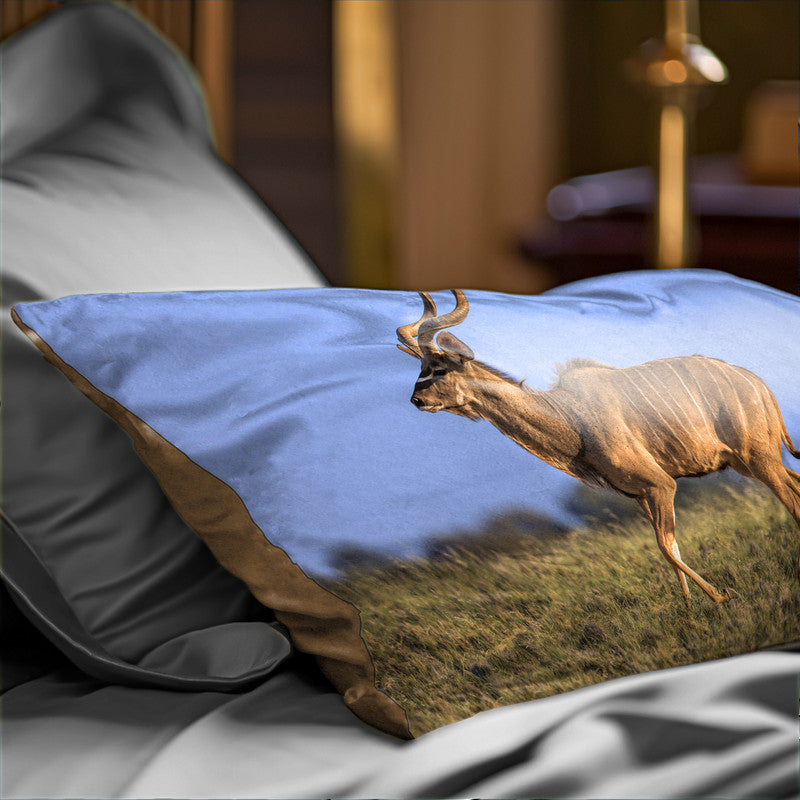Kudu Bull Kalahari Oblong Luxury Scatter by Fanie Heymans