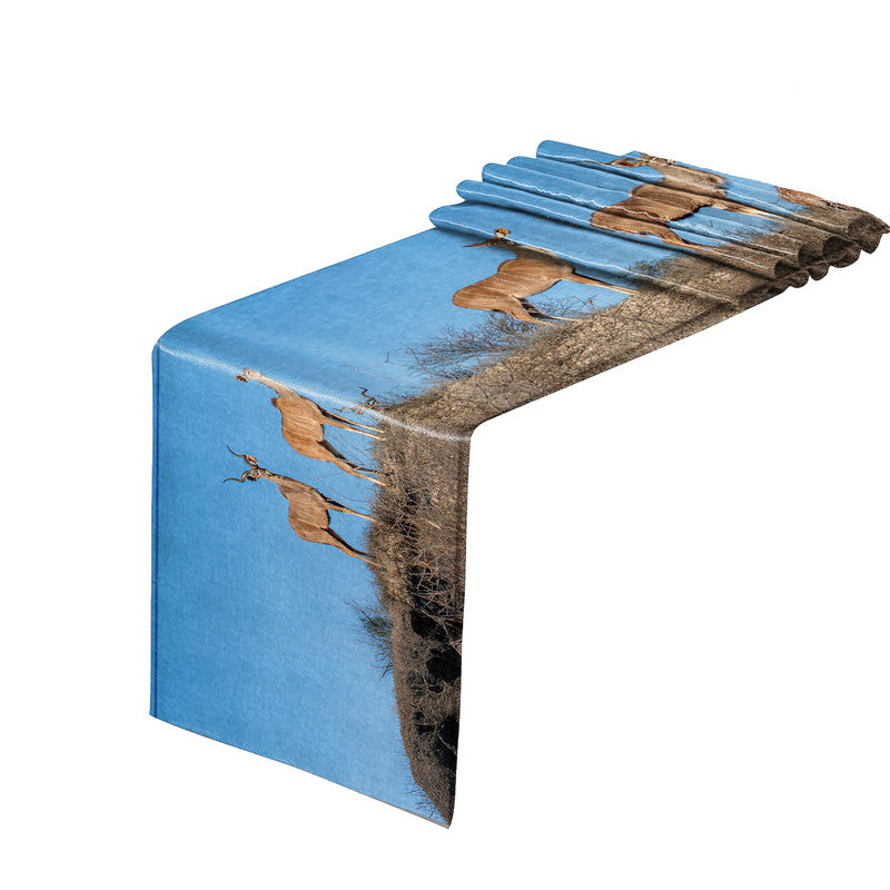 Kudu Herd Table Runner by Fanie Heymans