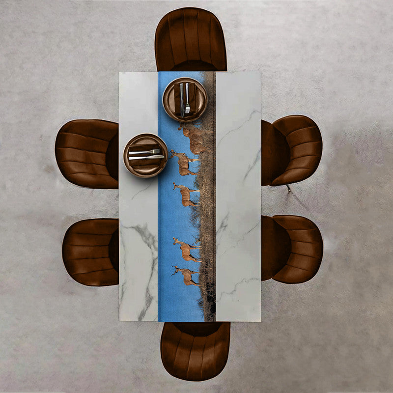 Kudu Herd Table Runner by Fanie Heymans