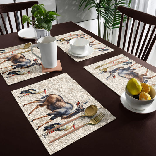 Kudu & Pelekans Placemats by Mark van Vuuren