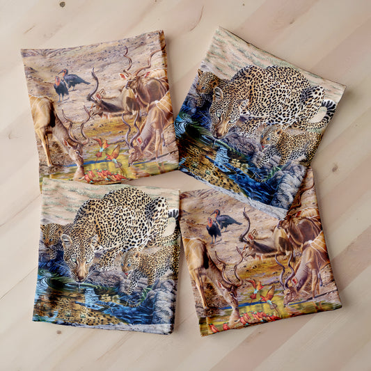 Kudu and Leopard Luxury Scatter Covers By Delene Lambert (Set of 4)