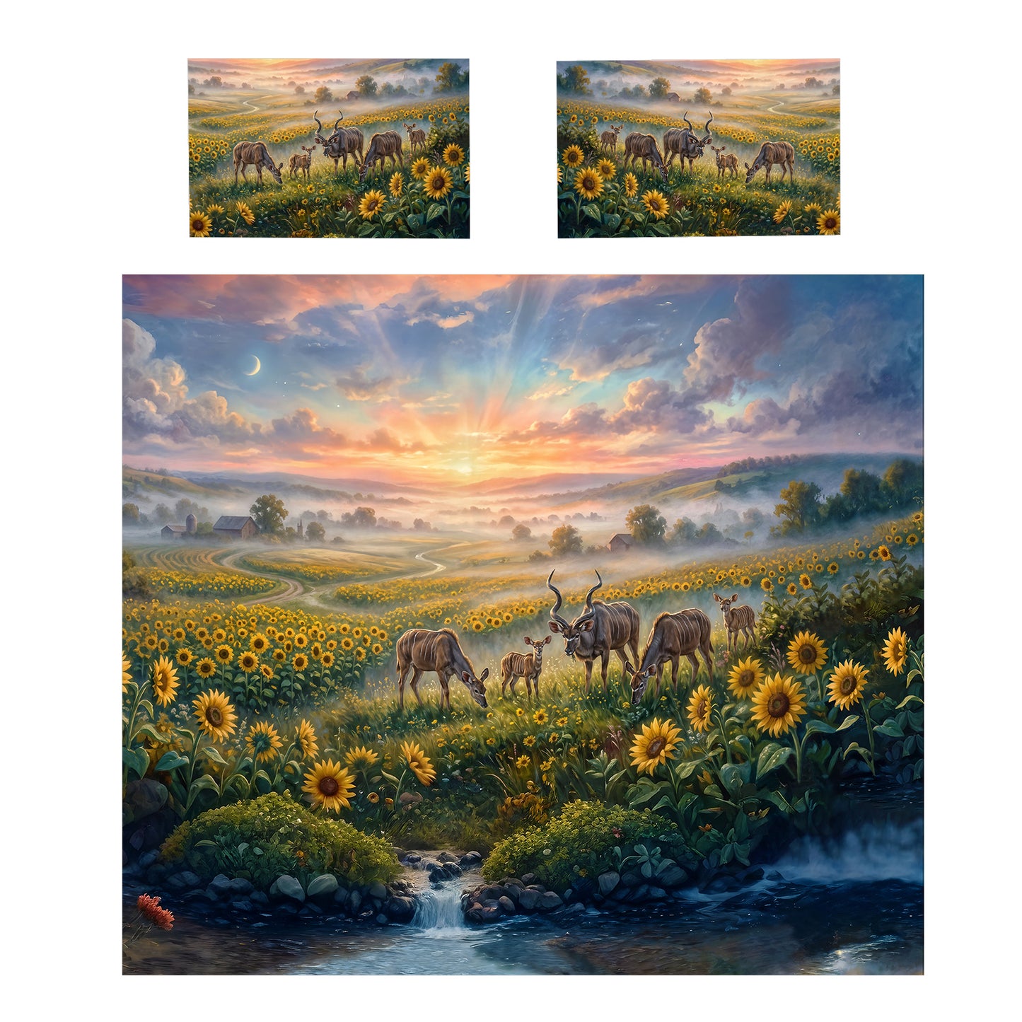 Kudu at Sundown Duvet Cover Set