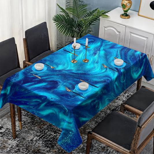 Lagoon Riddle Rectangle Tablecloth