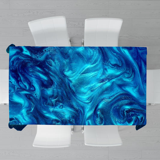 Lagoon Riddle Rectangle Tablecloth