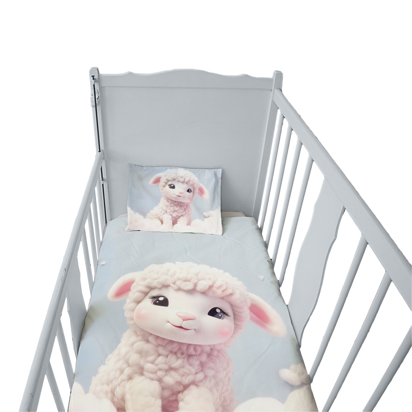 Lamb on a Cloud Cot Set