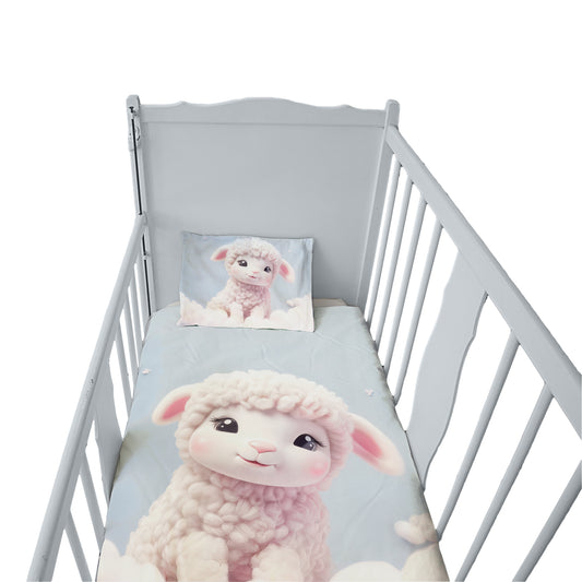 Lamb on a Cloud Cot Set