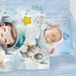 Lamb on a Cloud Little Astronaut Cot Set