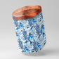 Landscape in Blue Drum Decoupage
