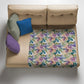 Large Leaves Light Weight Fleece Blanket