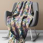 Large Leaves Light Weight Fleece Blanket