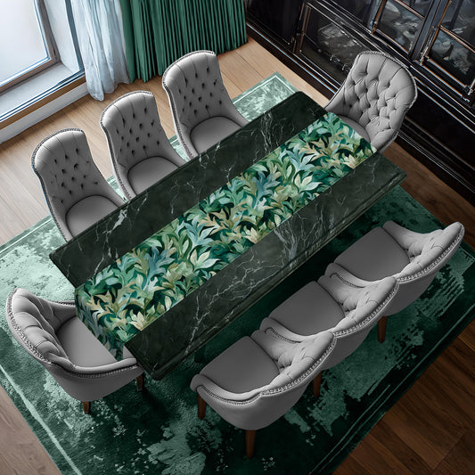 Large Leaves Table Runner