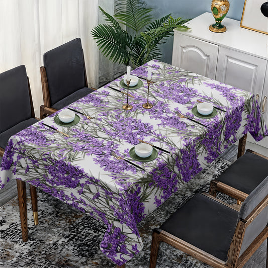 Lavender Field Rectangle Tablecloth By Mark Van Vuuren