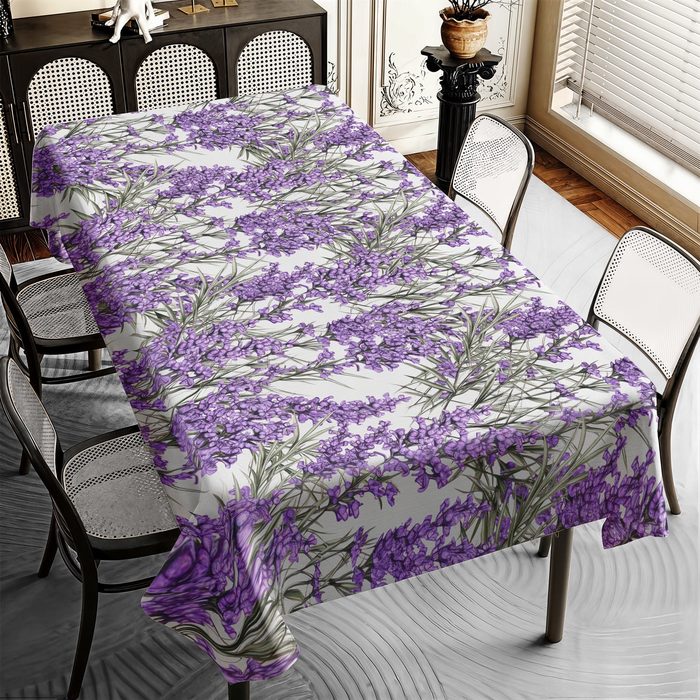 Lavender Field Rectangle Tablecloth By Mark Van Vuuren