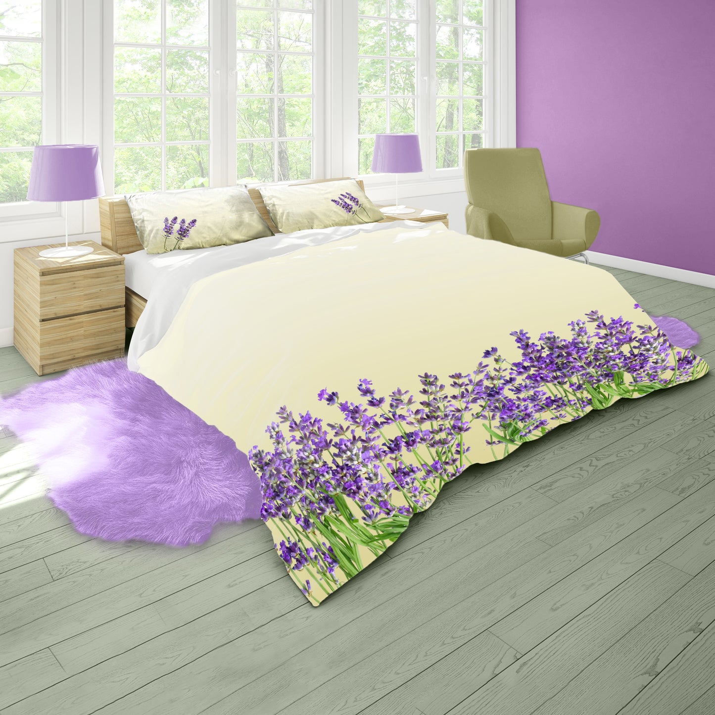 Lavender Field Duvet Cover Set
