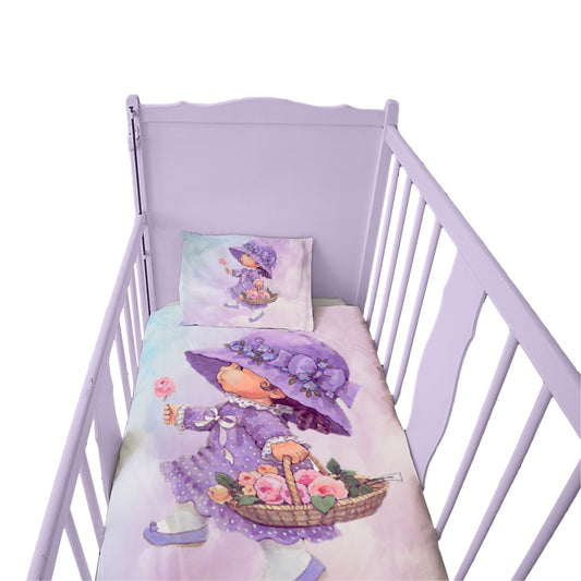 Lavender Girl Cot Duvet Set