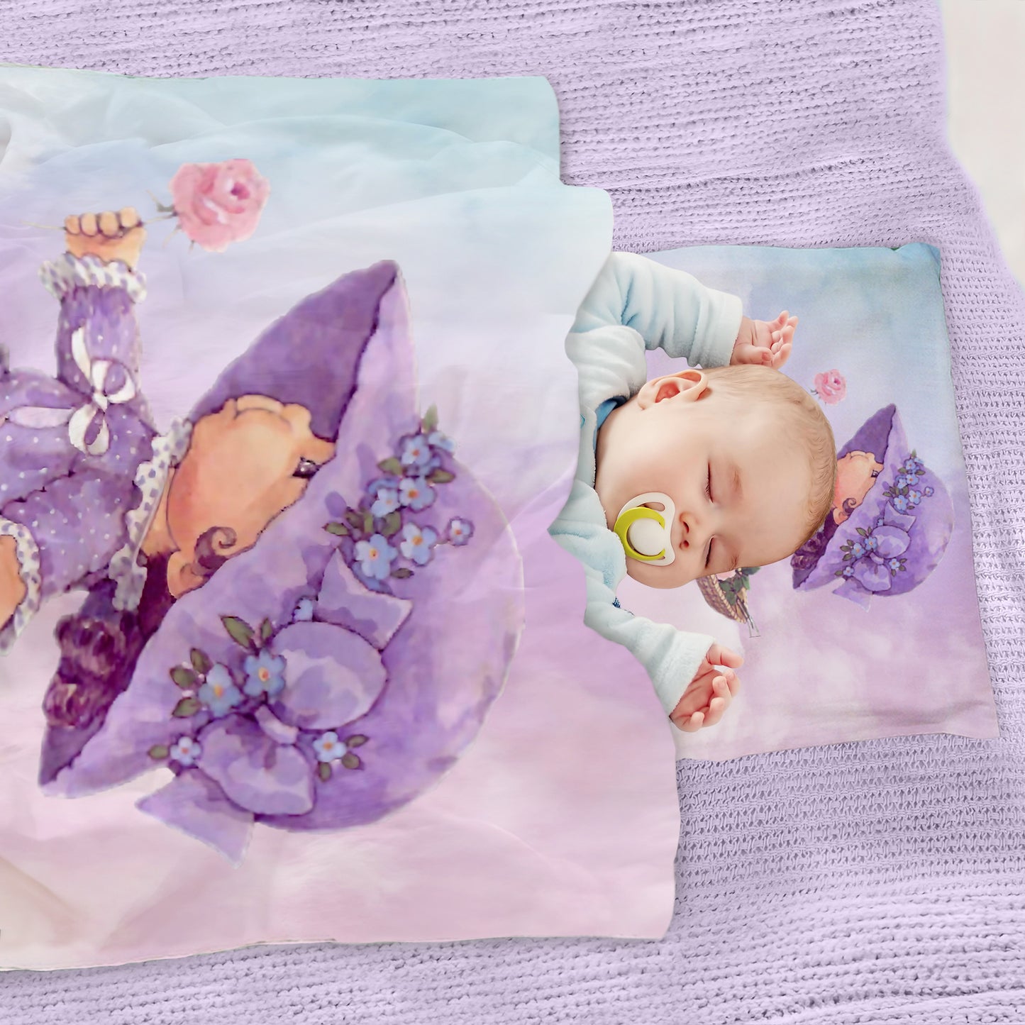 Lavender Girl Cot Duvet Set