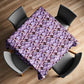 Lavender Tide Shells Square Tablecloth