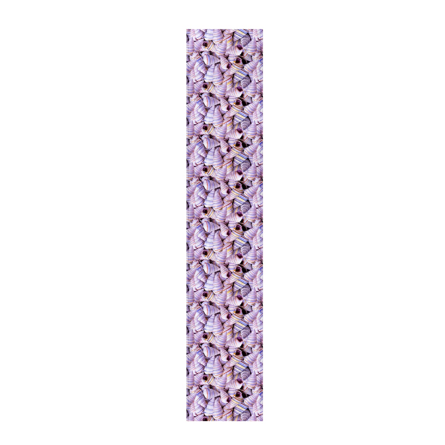 Lavender Tide Shells Table Runner