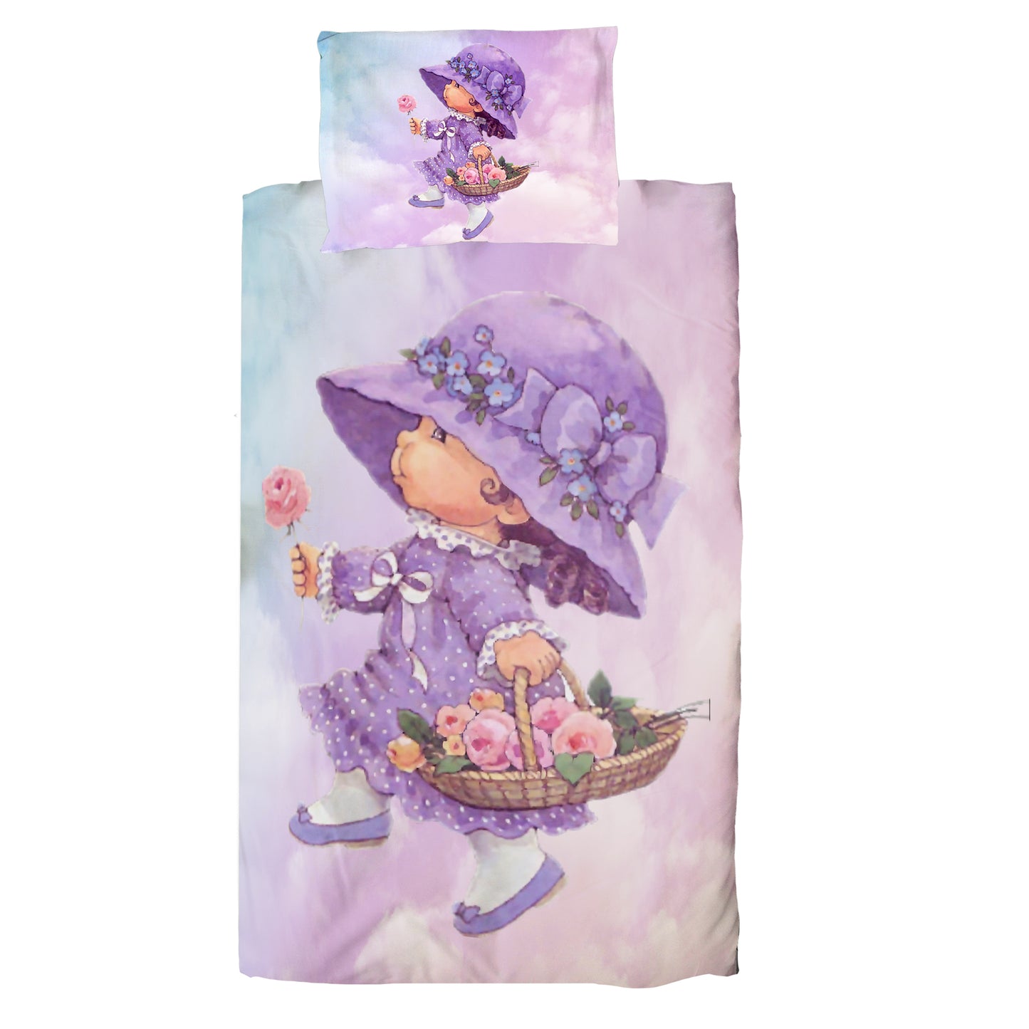 Lavender Girl Cot Duvet Set