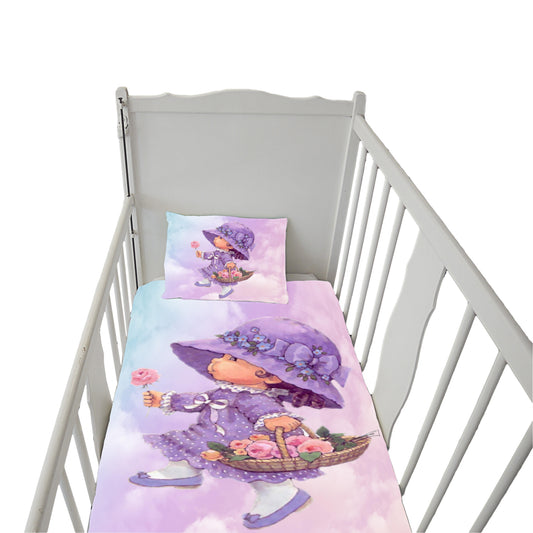 Lavender Girl Cot Duvet Set