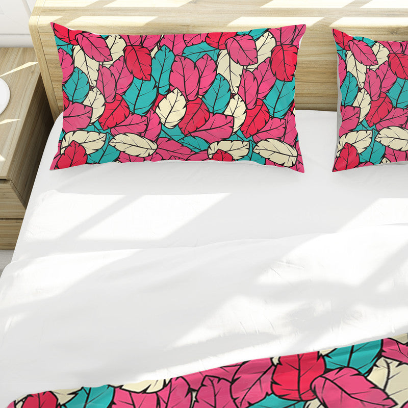 Leaf Light Blush Duvet Cover Set