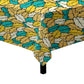 Leafscape Light Orange Green Square Tablecloth