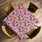 Leafscape Purple Bloom Square Tablecloth