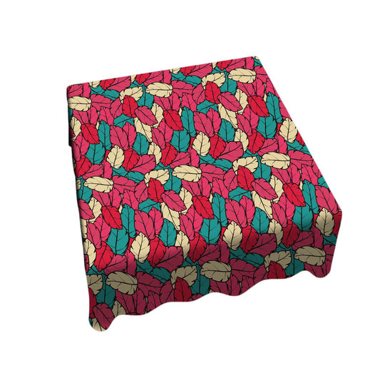Leafscape Red Bloom Square Tablecloth