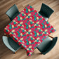 Leafscape Red Bloom Square Tablecloth