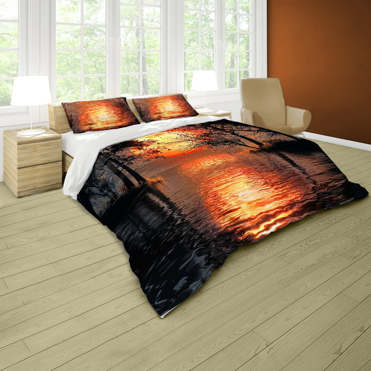 Leafshadow Moonlight Duvet Cover Set