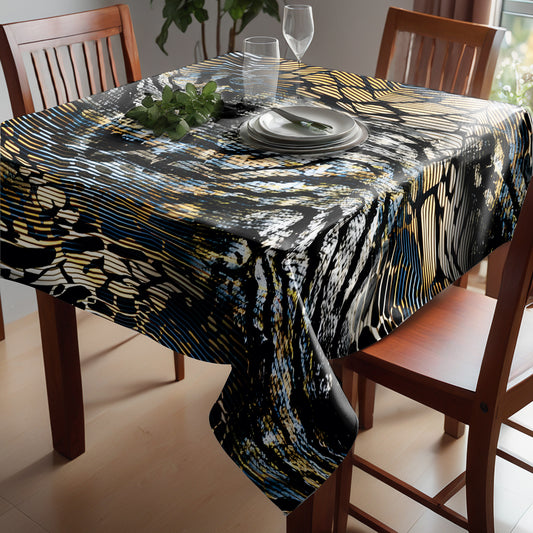 Leather Collage Square Tablecloth