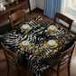 Leather Collage Square Tablecloth
