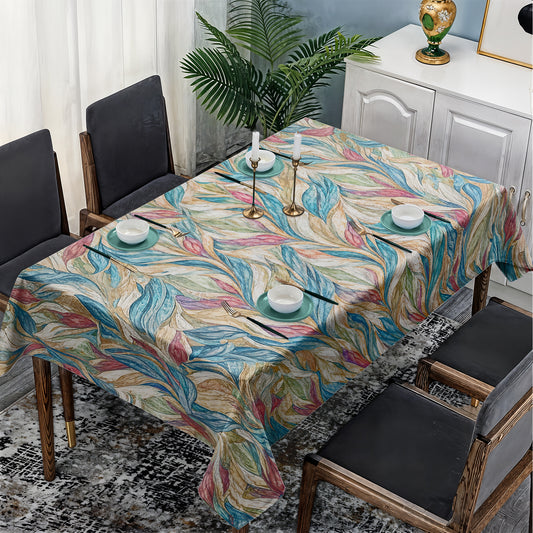 Leave Pattern Rectangle Tablecloth