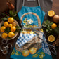 Lemon Basket on Blue Apron by Mark van Vuuren
