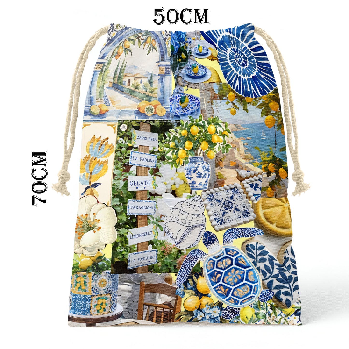 Lemon Delft Gift Sack