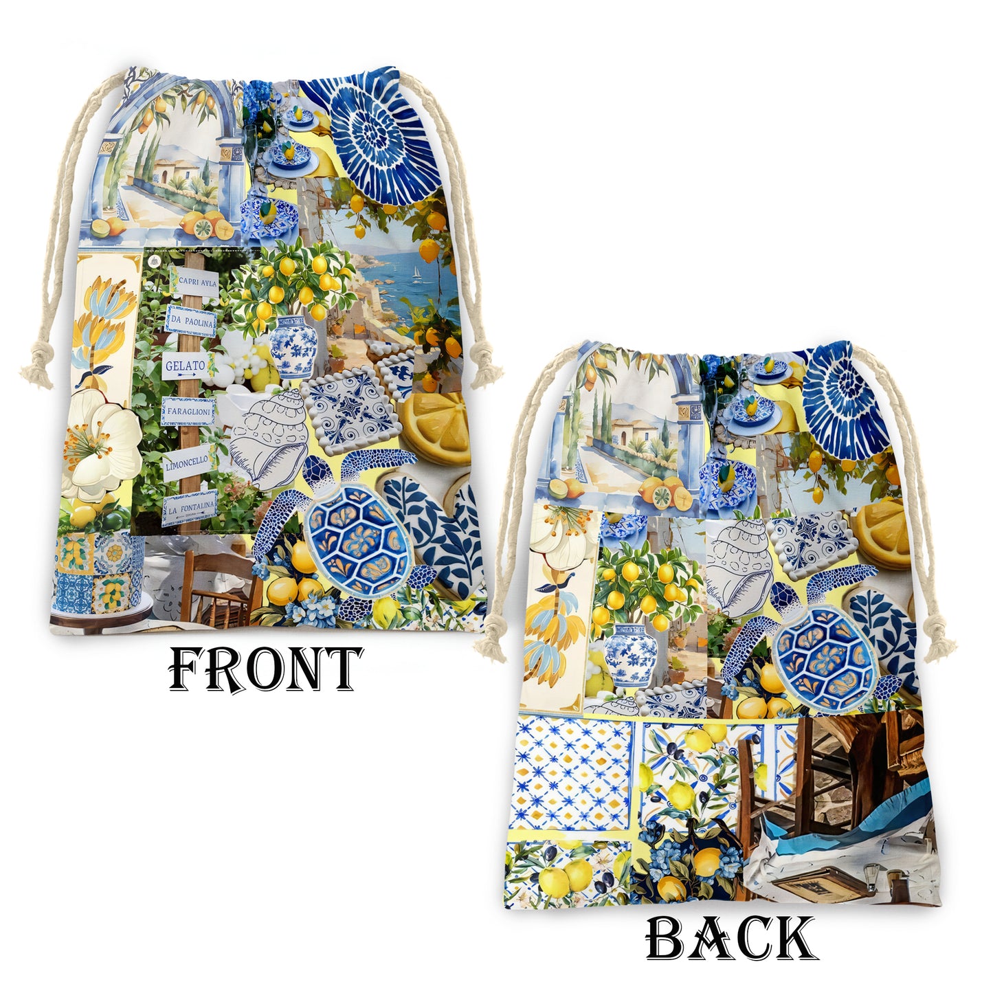 Lemon Delft Gift Sack