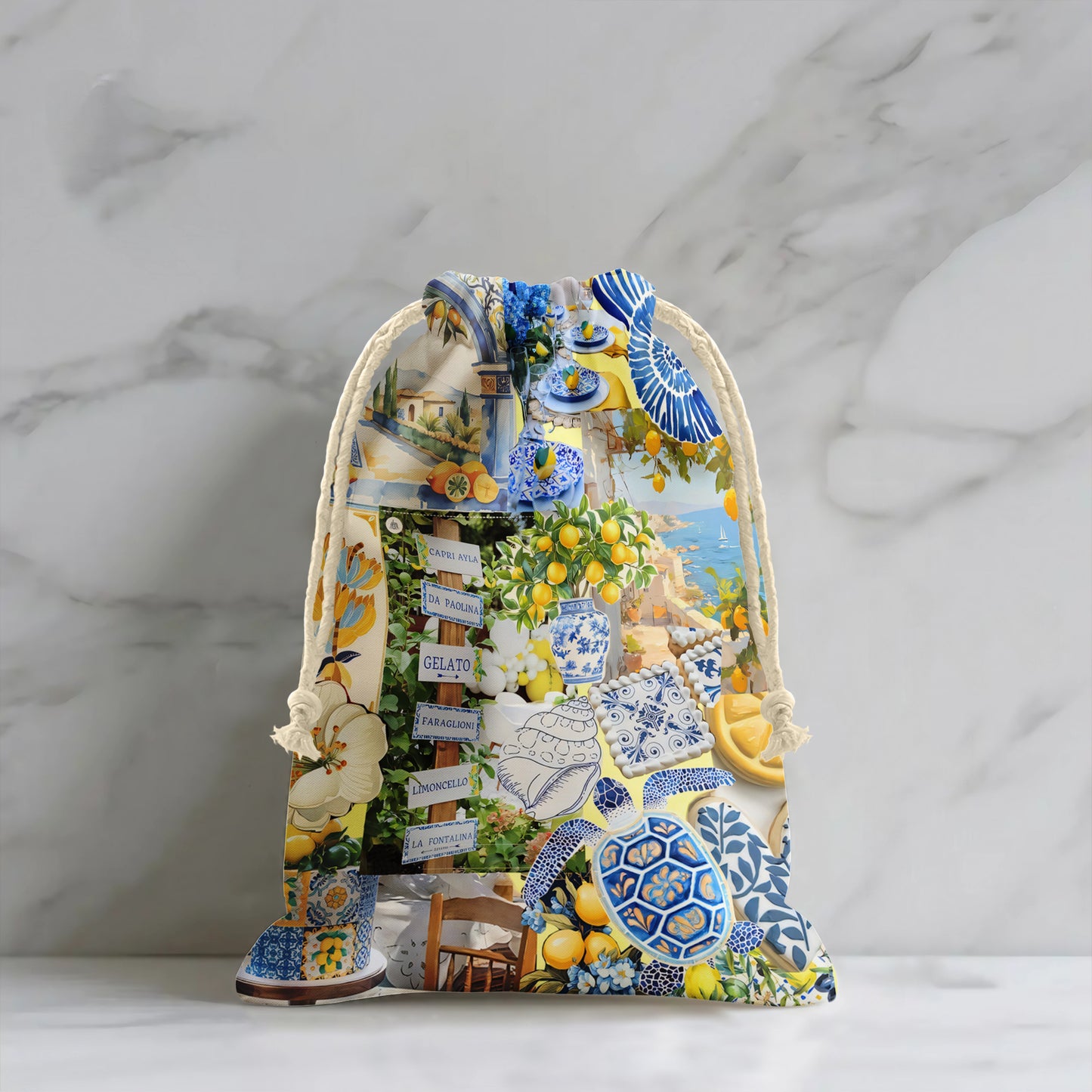 Lemon Delft Gift Sack